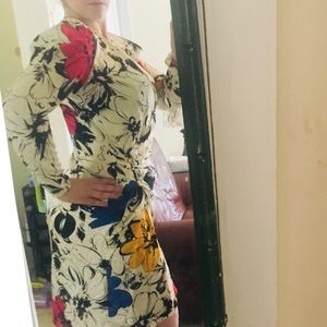 Vintage Adrianna Papell 100% silk dress stunning